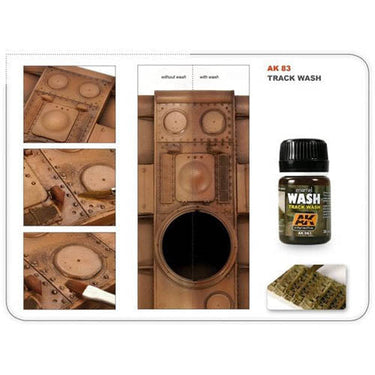 AK Interactive AK083 Weathering Track Wash Enamel 35ml